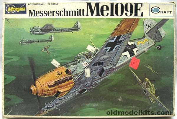 Hasegawa 1/32 Messerschmitt Me-109E - Bf-109E - E-1 / E-5 / E-6 / E-4 Trop / E-3 / E-4 / E-7 / E-1B- E-3B and E-4B, JS-073 plastic model kit